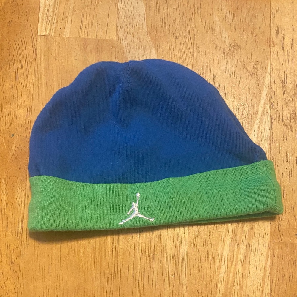 Air Jordan Baby Blue and Green Beanie